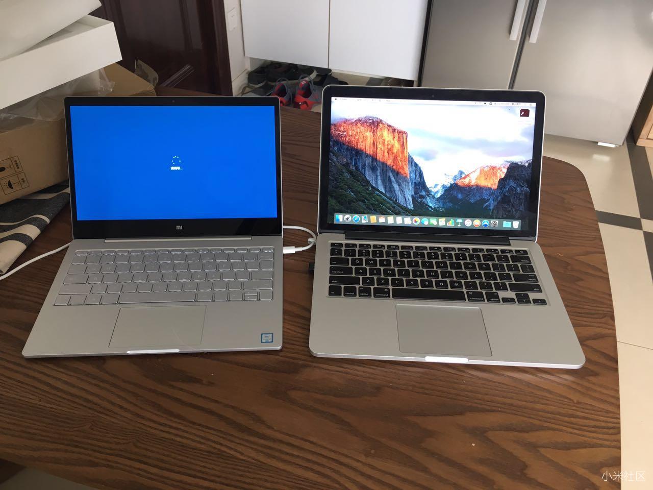 小米笔记本12.5开箱跑分 vs MACbook pro