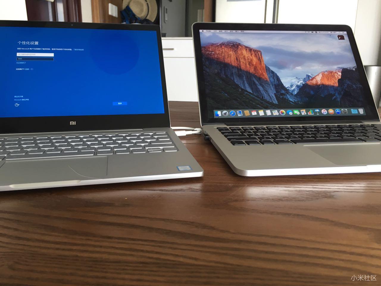 小米笔记本12.5开箱跑分 vs MACbook pro