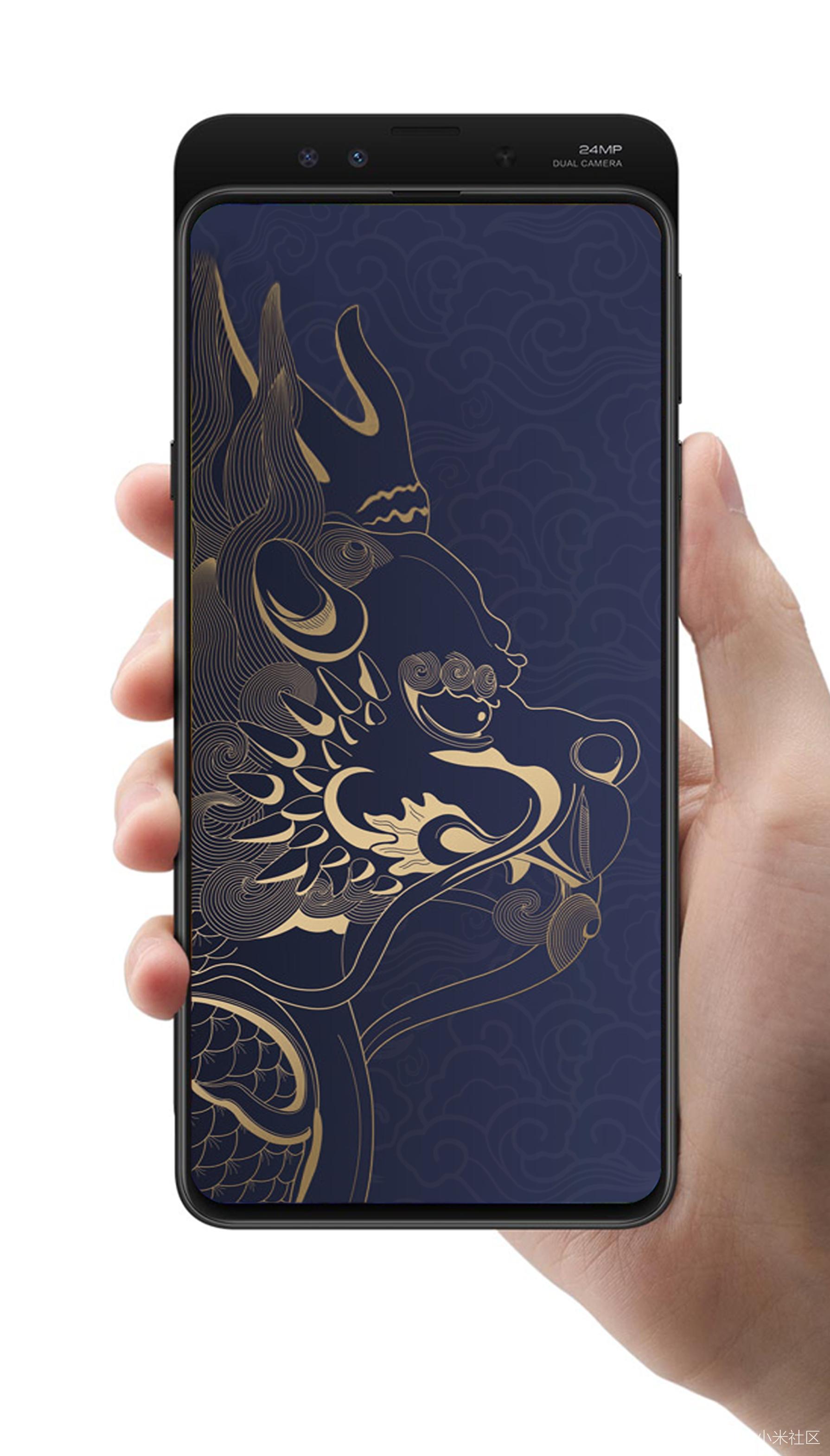 传承中华国宝艺术之美 | 小米mix3故宫特别版内置神兽獬豸超清壁纸