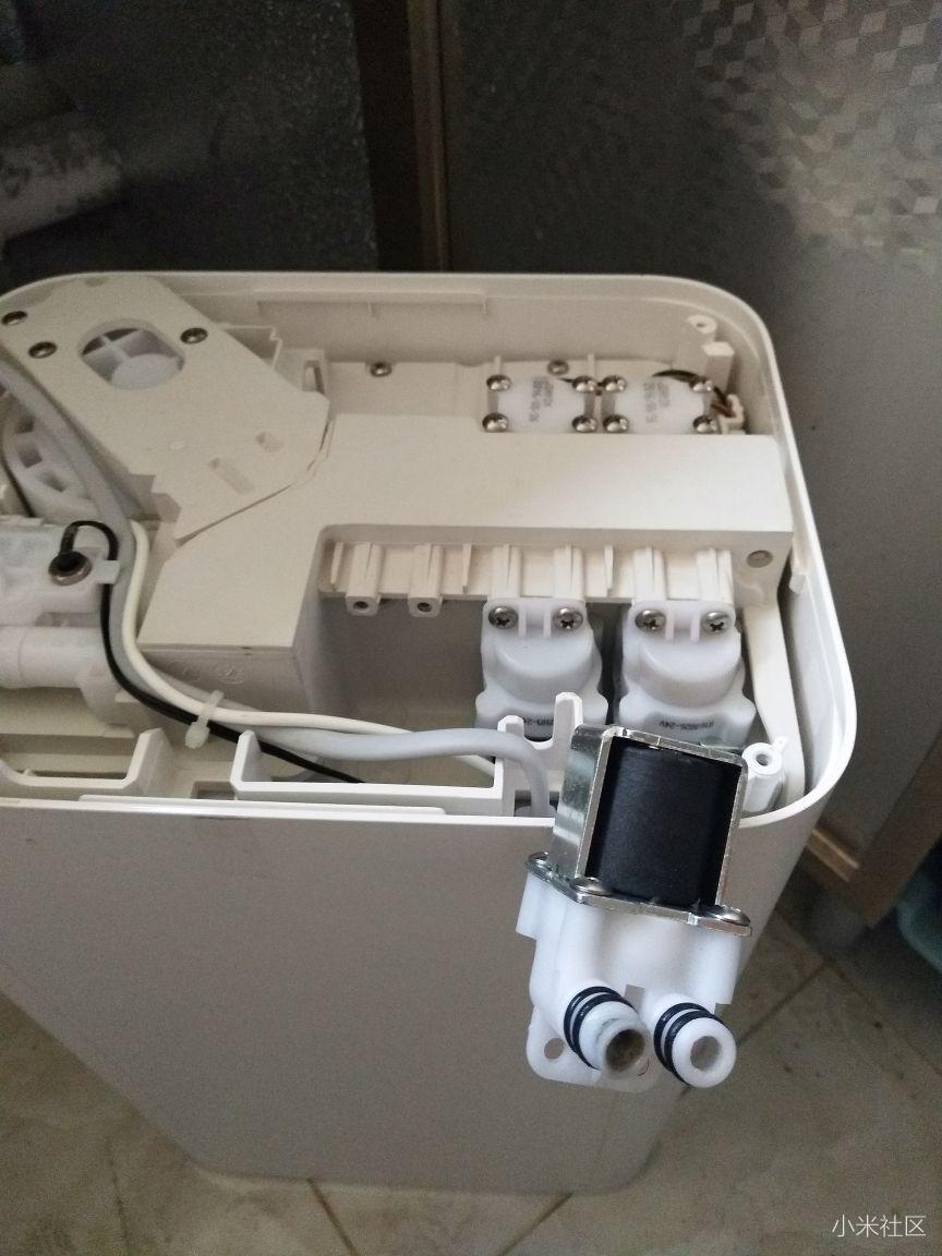 小米净水器不出水清理废水电磁阀教程