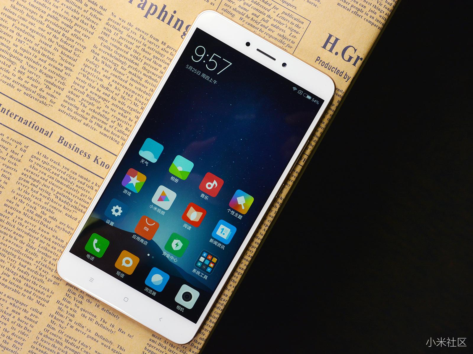 泡泡网|5300毫安时/6.44英寸 小米max2开箱图赏