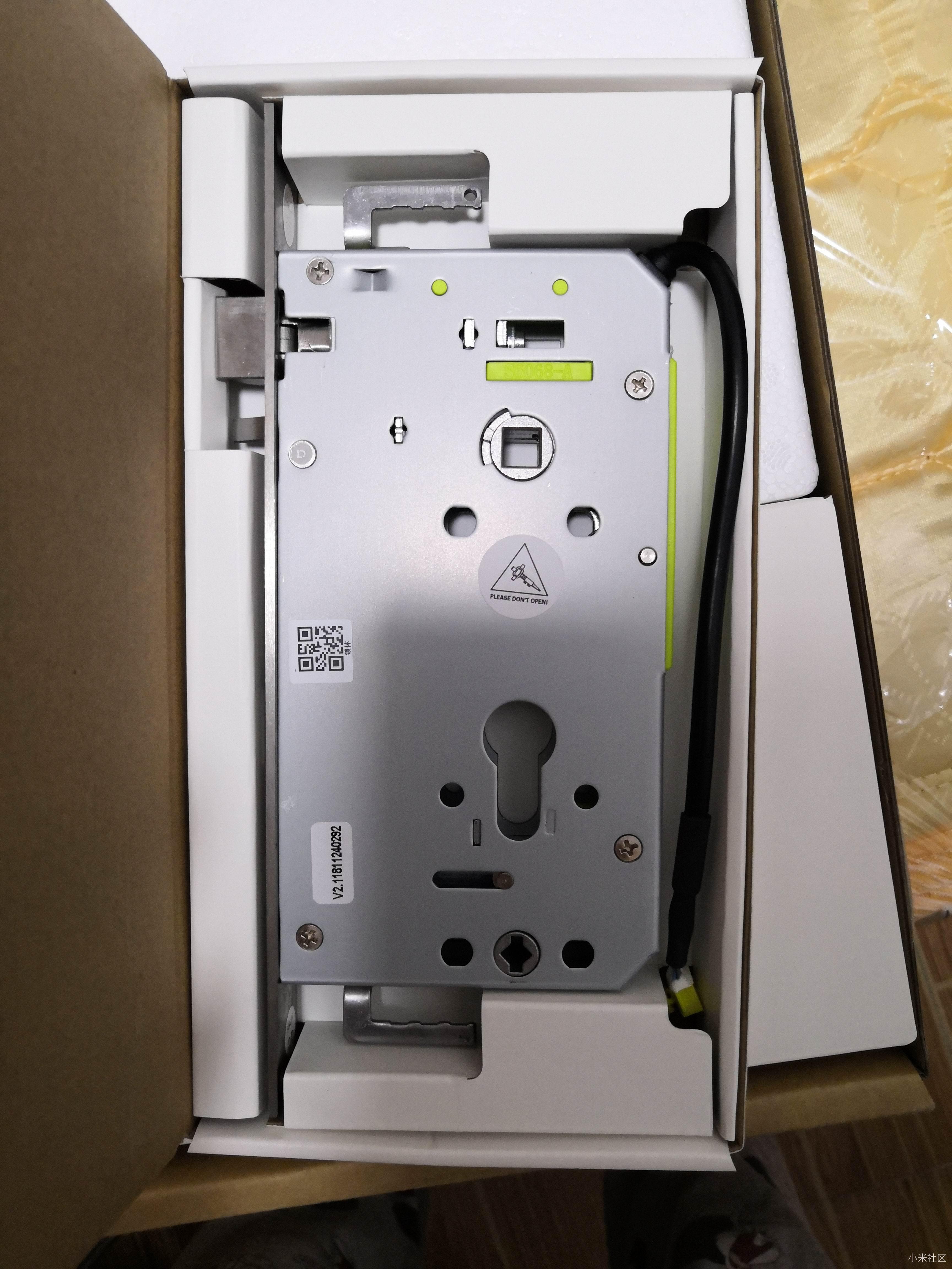 小米智能门锁开孔图