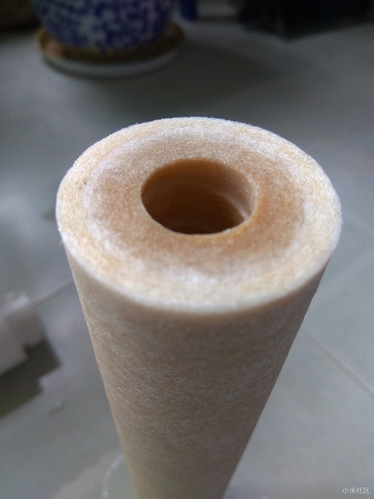 【达人分享】小米净水器首次更换pp棉滤芯,暴力拆解滤芯