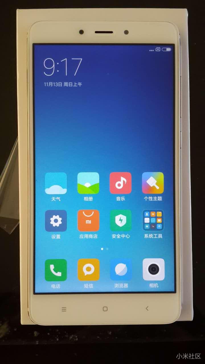 第一次晒红米note4开箱照,很喜欢,感觉很棒!