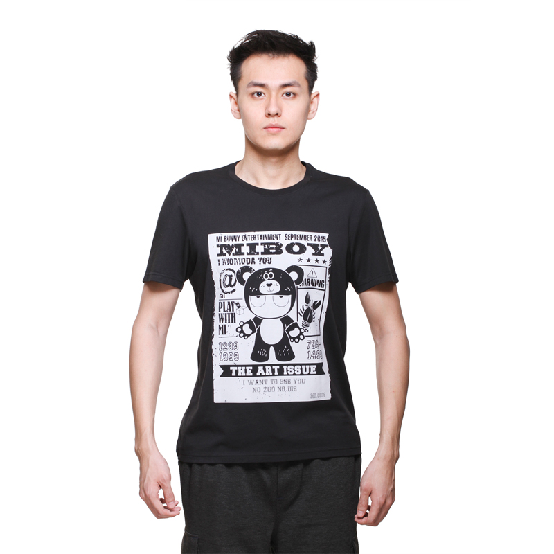 小米短袖t恤 小熊米兔